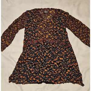 Anthropologie dress flower pattern dress Medium womens